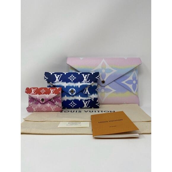 NEW Louis Vuitton Pochette Set Kirigami Escale Tie-Dye Giant Monogram - Picture 3 of 10